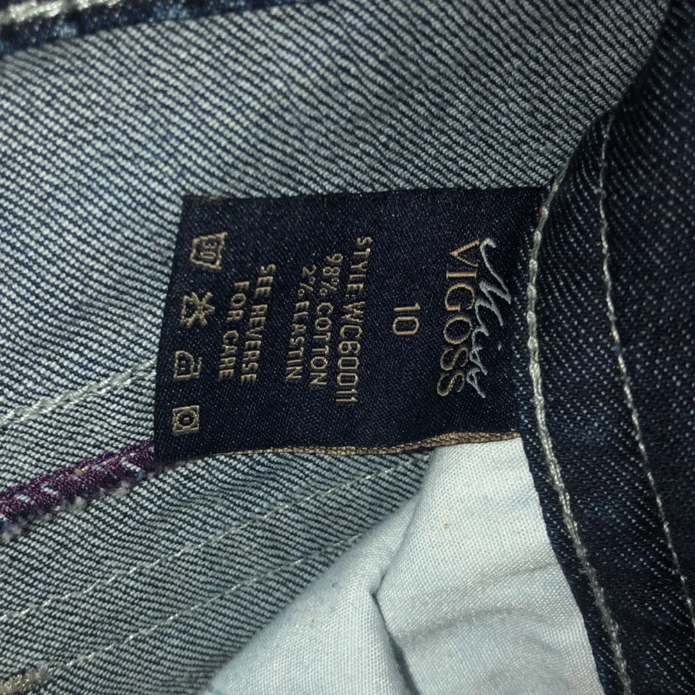 NWOT Miss Vigoss Crop jeans dark denim size 10 - Picture 5 of 8